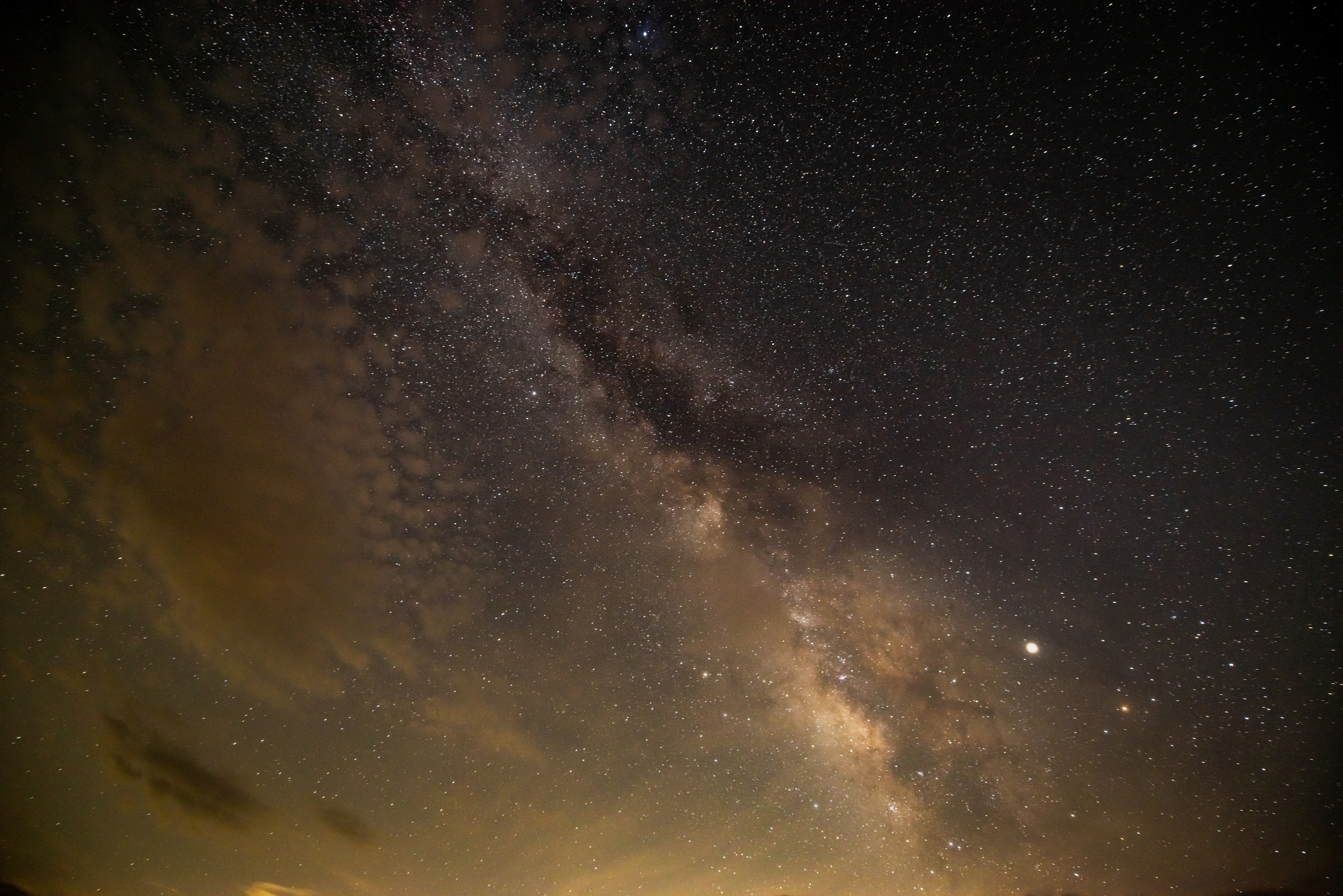 View of the Milky Way in the sky.