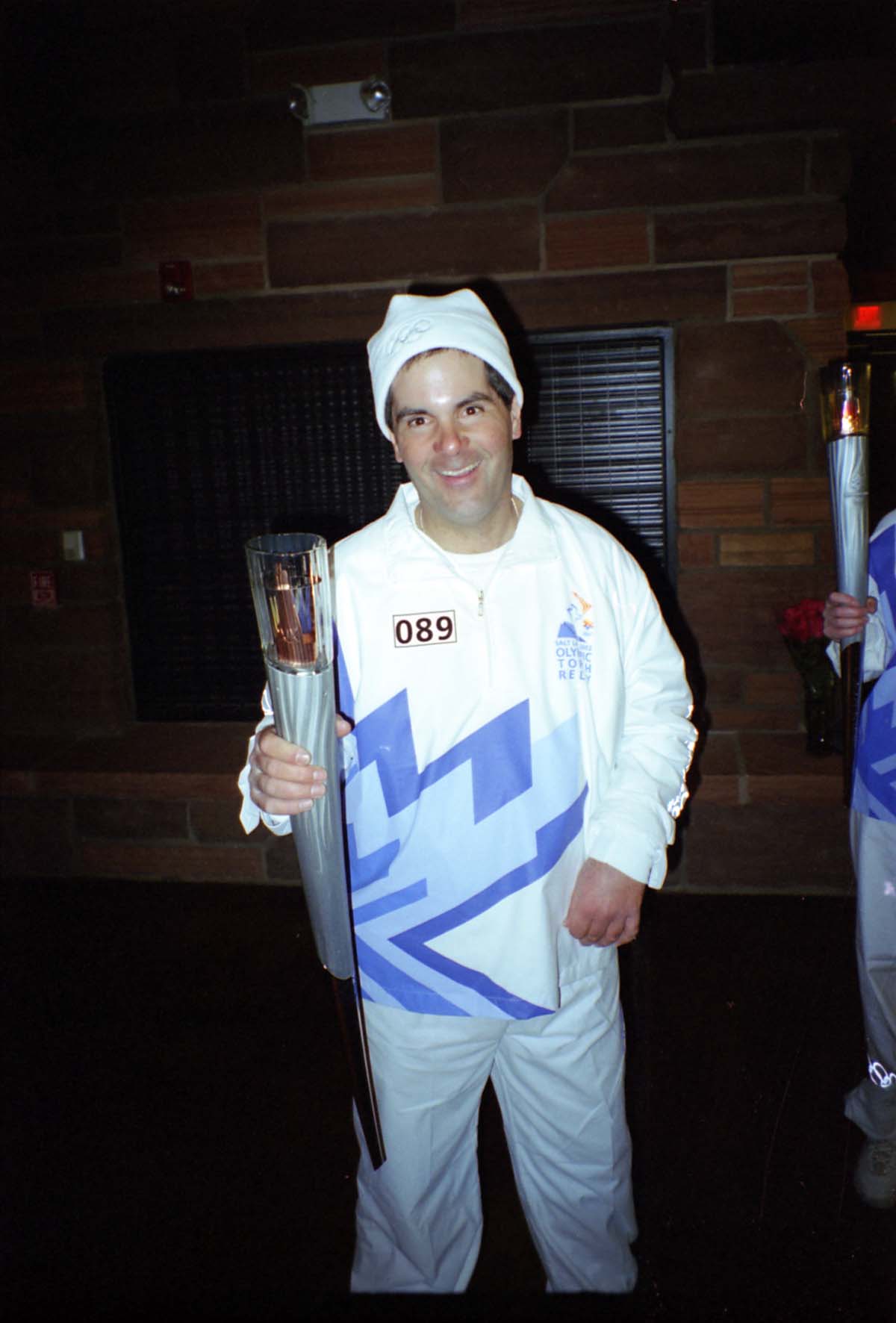 Color Photos of the ceremony surrounding the Olympic Torch passing through Zion.