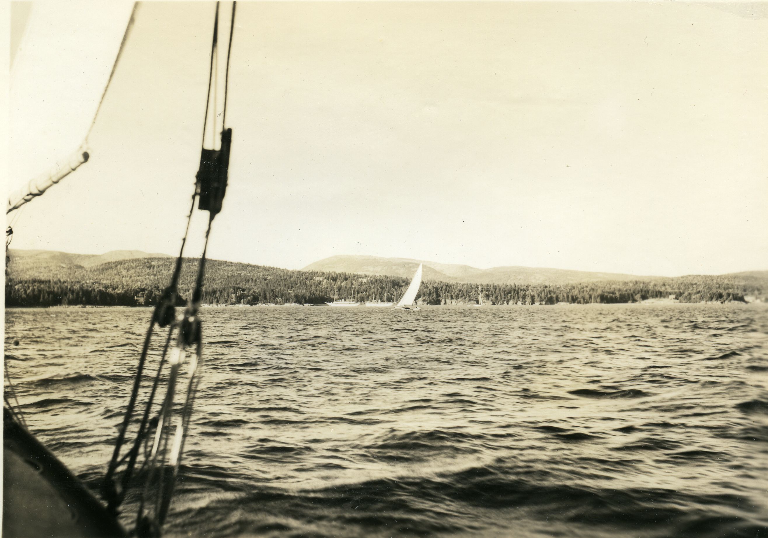 SAILBOAT - PEMETIC MT. IN REAR