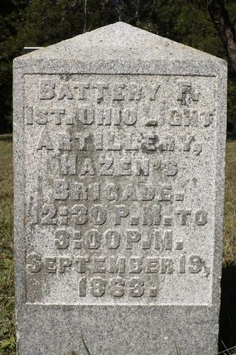 Battery F, First Ohio Light Artillery Marker
