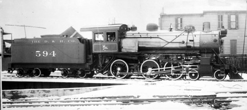 Delaware & Hudson no. 0594 [4-6-0]