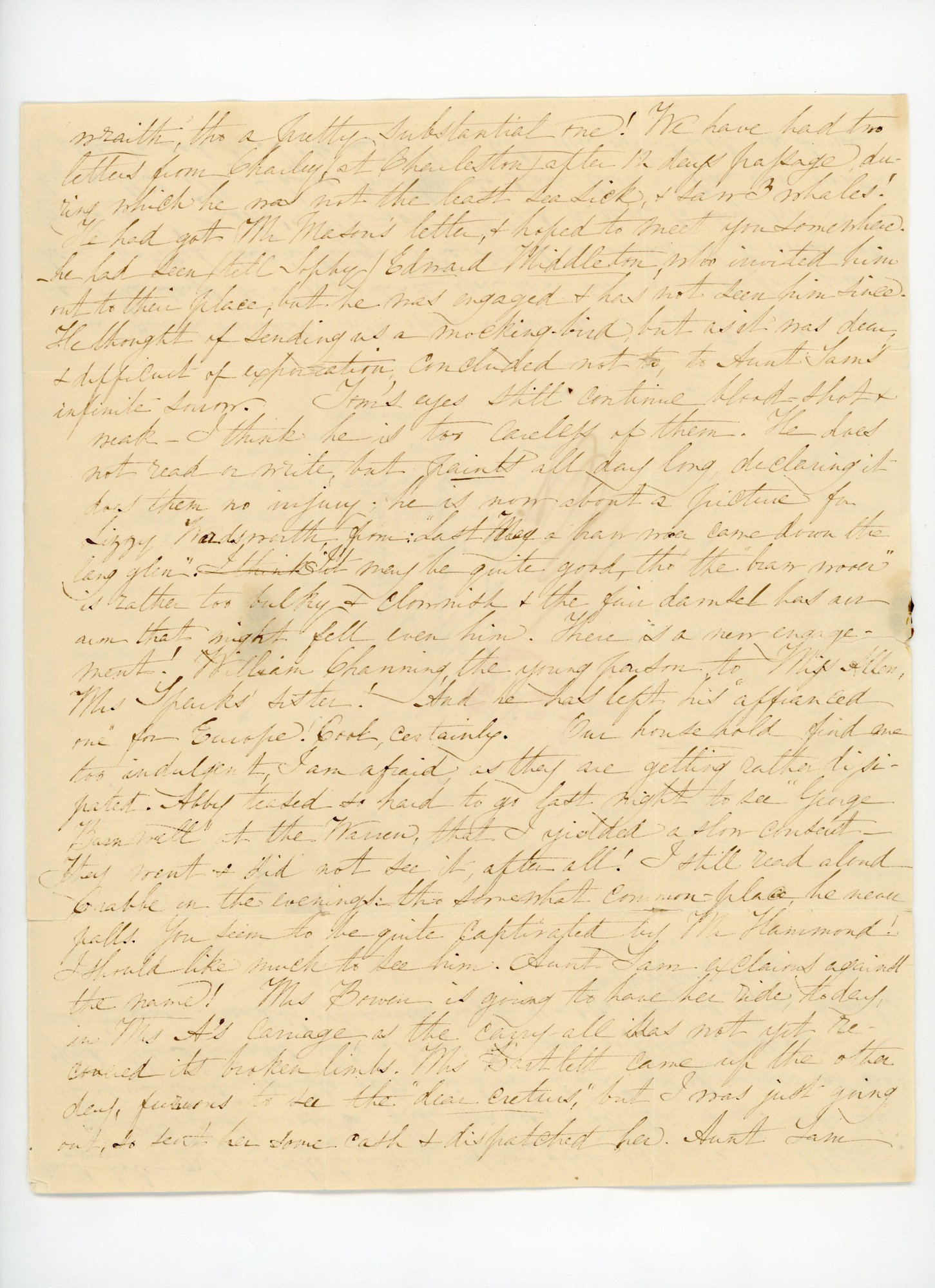 Manuscript letter