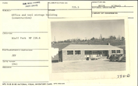 Office and Tool Storage Building construction
