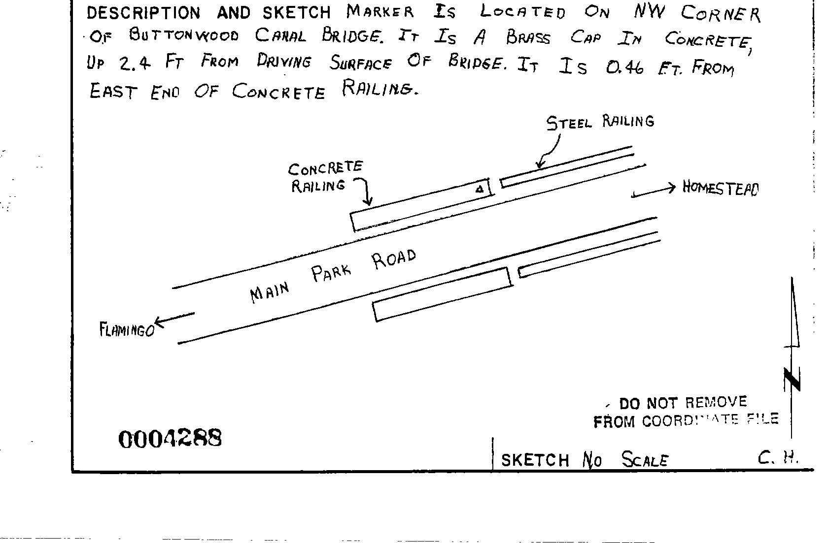 00004288 Survey Monumentation Sketch