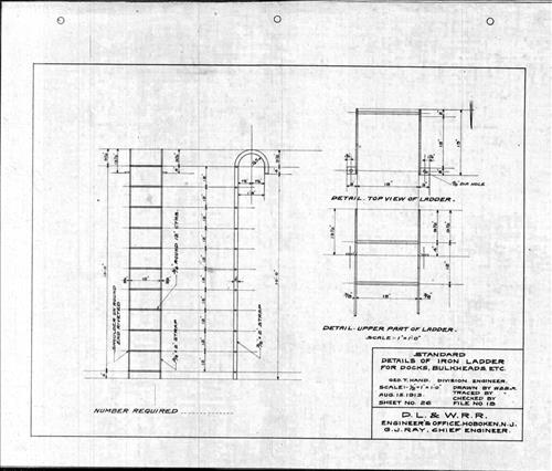 00019.BM--Standard iron parts--Hoboken Terminal