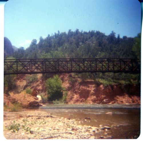 The completed Birch Creek footbridge following its arrival and replacement.