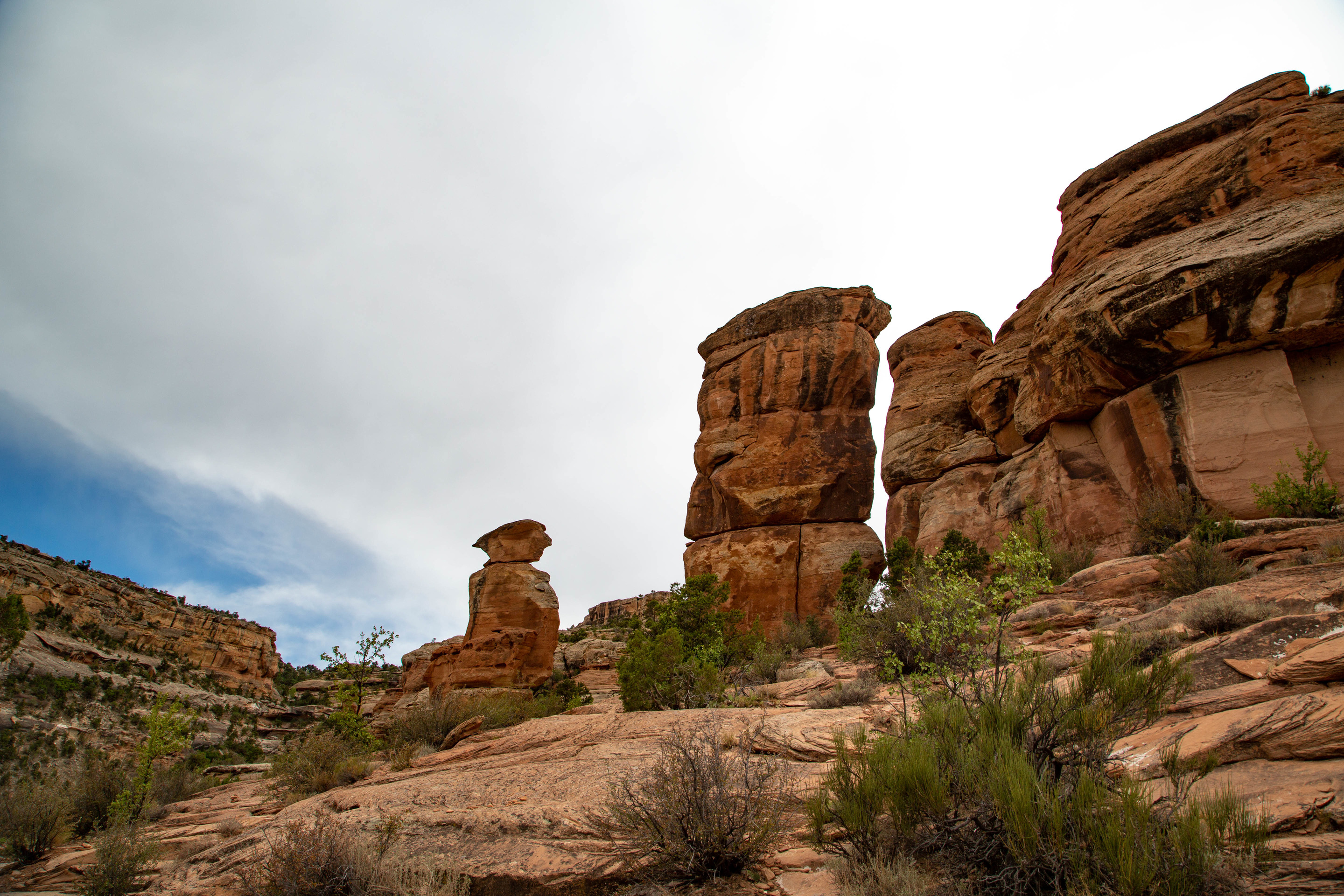 Tall rock formations