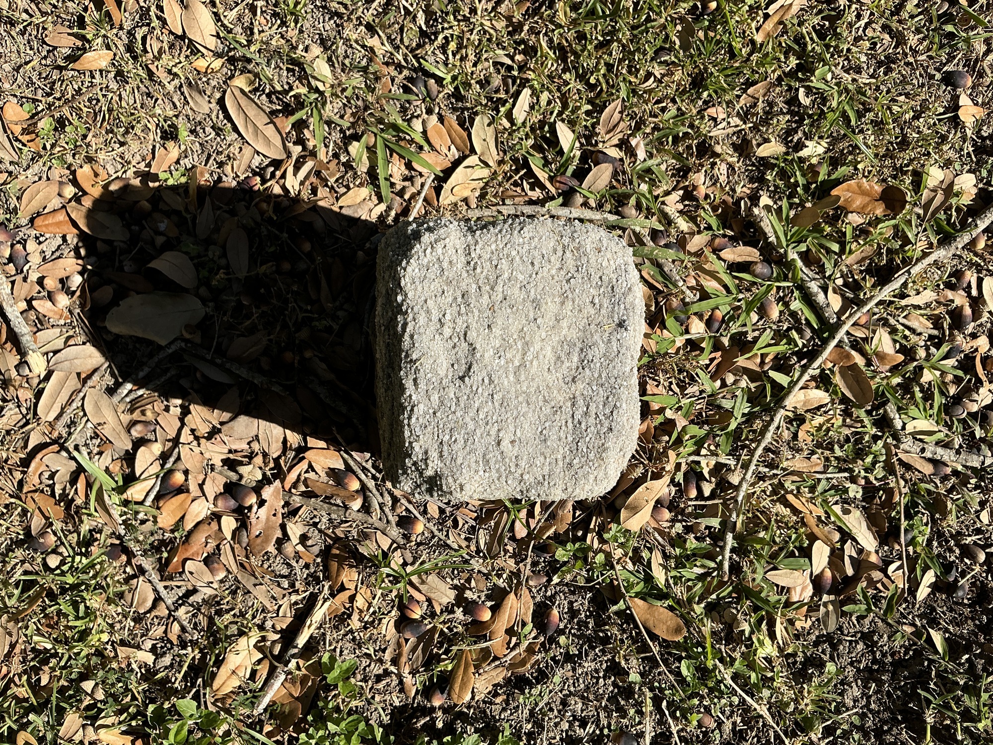 Top of flat marble marker