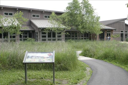 Summer theater campers walking