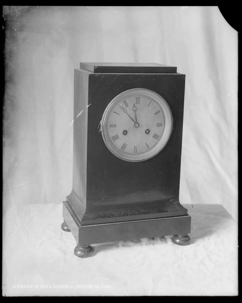 Wood case clock from the Russian Bishop's House.
