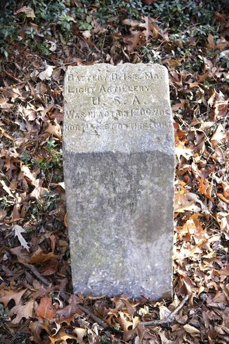 Battery D, 1st Missouri Lt. Artillery Marker