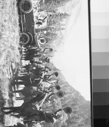 Forest Townsley holding up saber.