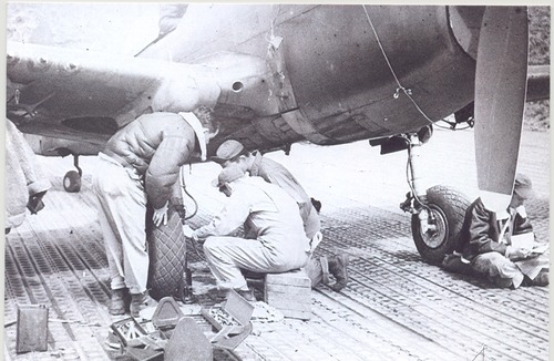 Ellis work on plane 750