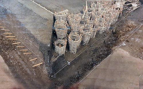 Redoubt 2 with model gabions and fascines