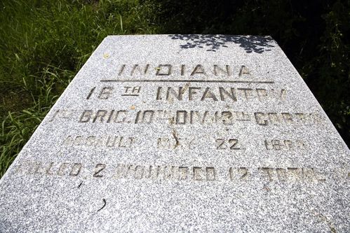 16th Indiana Infantry Position Marker