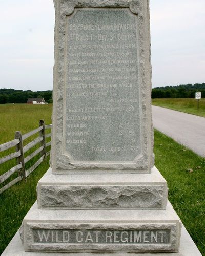 105th Pennsylvania Infantry Monument
