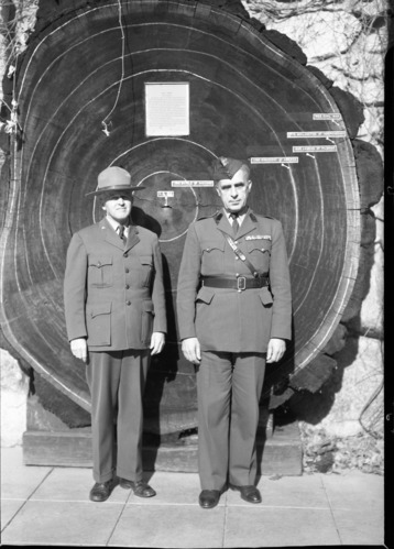 Lt. Col. Anthony Jurasz & Supt. Frank Kittredge. Lt. Jurasz of Edinburgh, Scotland. Polish dr. imprisoned at Warsaw & escaped.