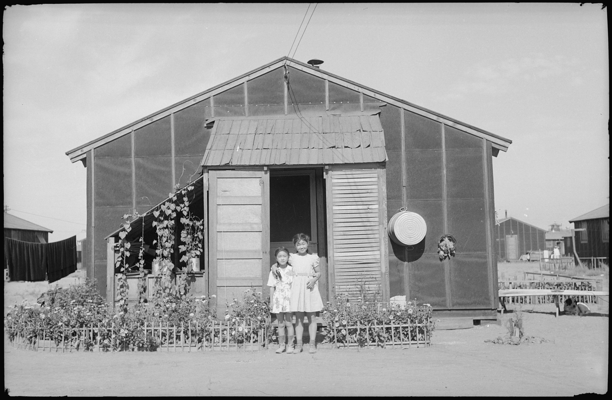 Evacuee flower garden