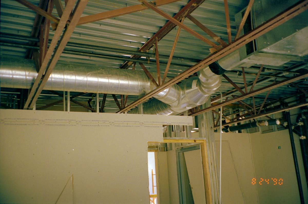 Construction of headquarters addition.