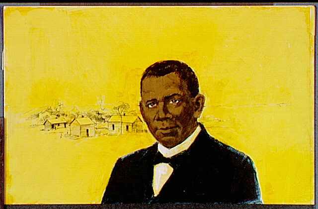 Portrait of Dr. Booker T. Washington, Tuskegee Institute's first president.