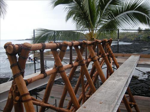 Rebuild Hale o Keawe Scale Model at Pu'uhonua o Honaunau National Historical Park in Spring 2010