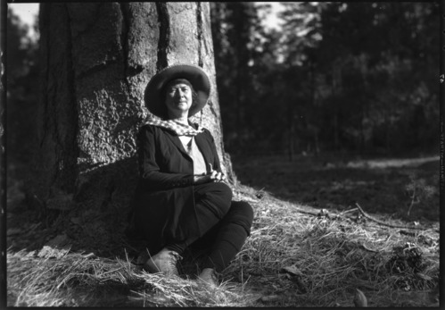 Mrs. Carl Akeley of the American Museum of Natural History, authoress & traveler of Africa, taken near Gentry.