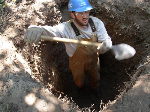 Typical privy maintenance Isle Royale NP.