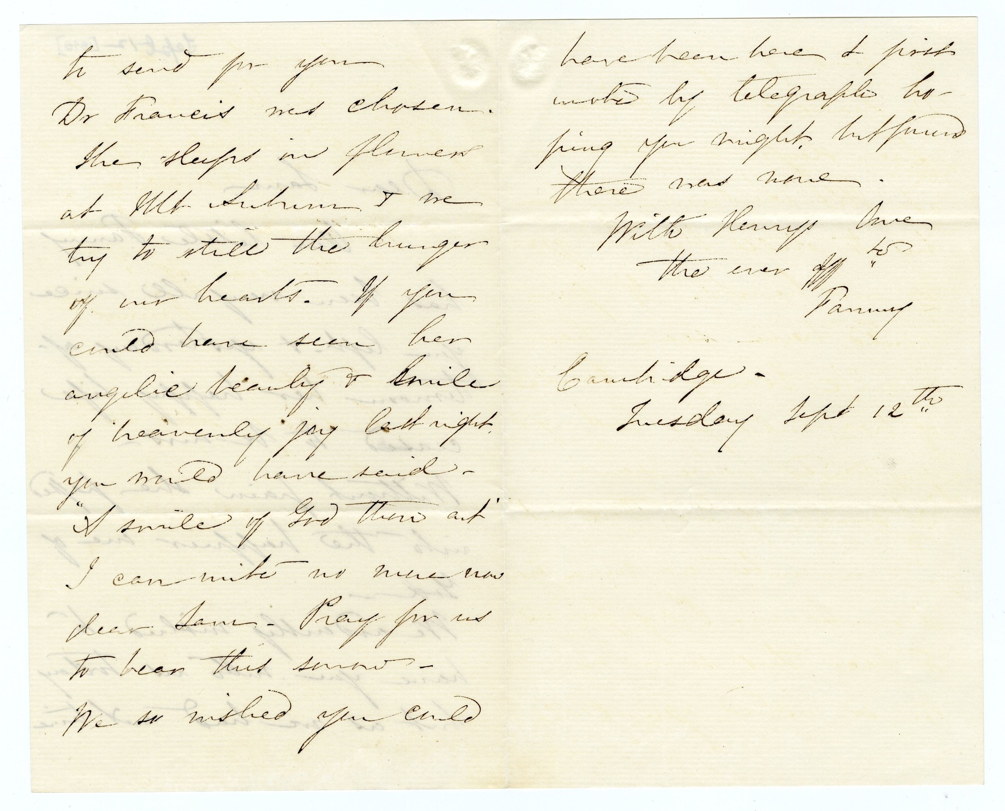 Manuscript letter