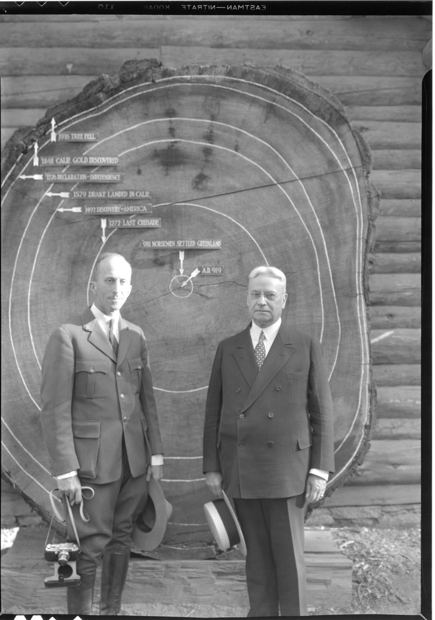 Senator Hiram Johnson and Supt. C. G. Thomson.