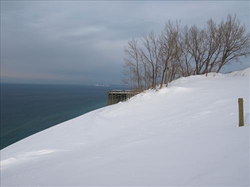 SLBE 5 Pierce Stocking Scenic Drive - Lake Michigan Overlook Winter