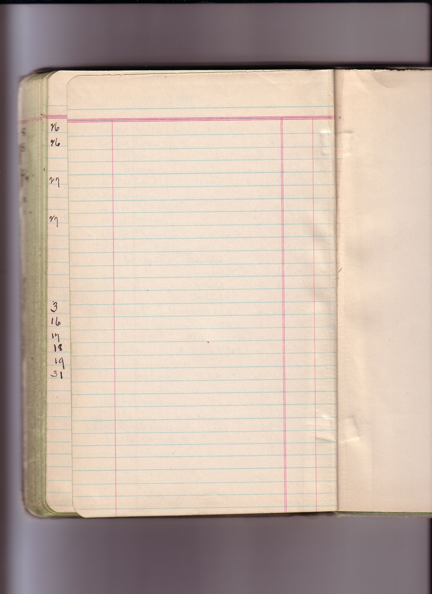 Thomas Edison's New York City Recording Studio Cash Book 19 (of 21), Image 112 (of 116).