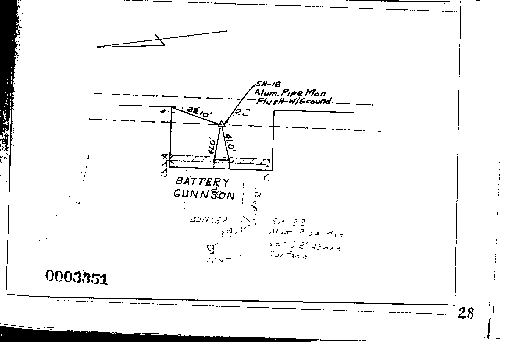 00003351 Survey Monumentation Sketch