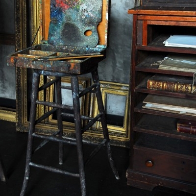 Weir Studio interior south wall