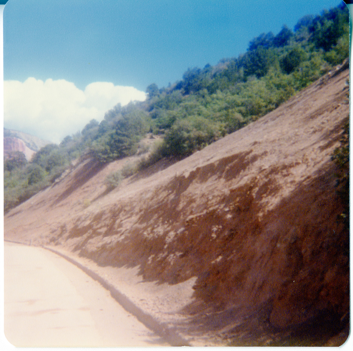 Views of the side of the hill along Kolob Terrace Road - North Unit.