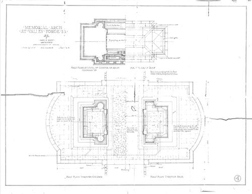 Washington Arch at Valley Forge: Sheets 1-6, Scheme B