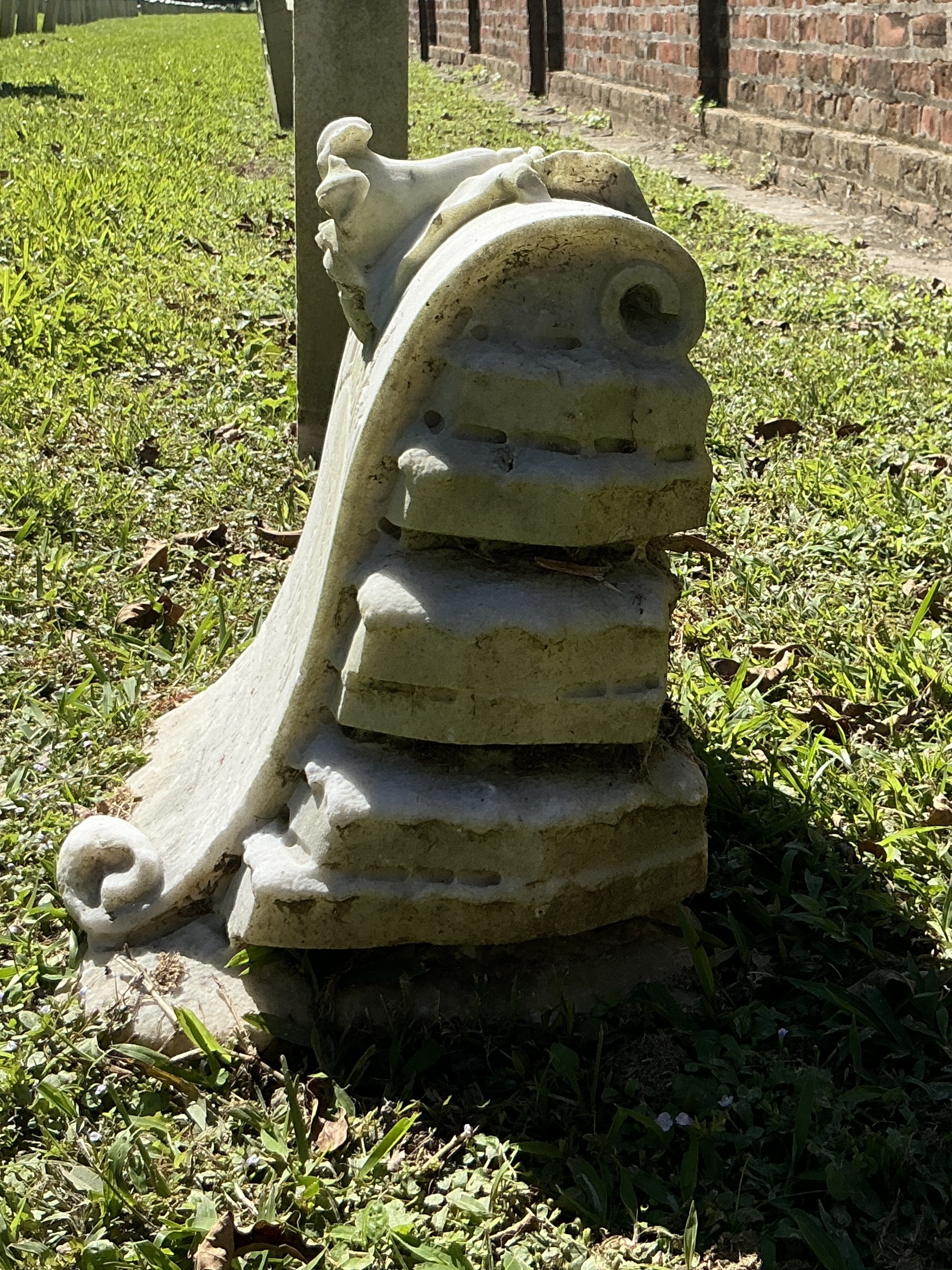 Right side of memorial