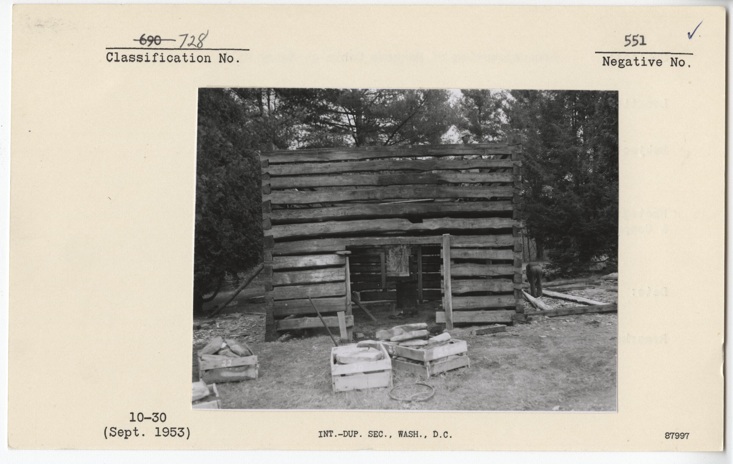 Reconstruction of Matthews Cabin at Mabry Mill