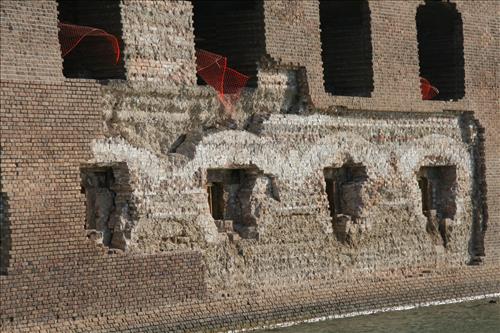 Stabilize Fort Jefferson Phase 2; Before, During, and After Treatment