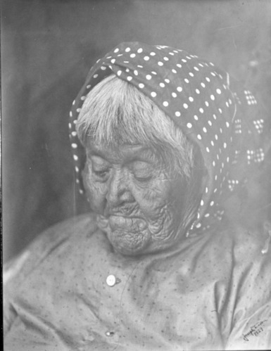 Maria Lebrado, Last Yosemite Indian. Copied from Joseph Dixon Negative.