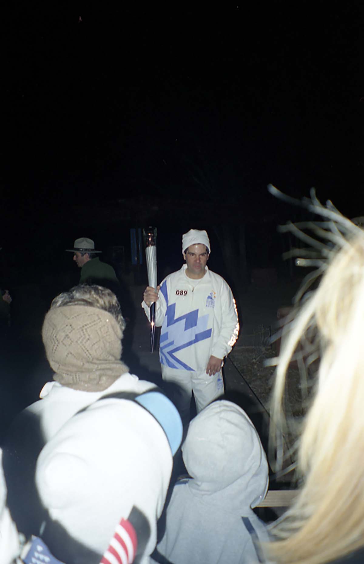 Color Photos of the ceremony surrounding the Olympic Torch passing through Zion.