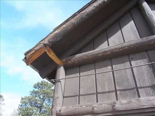 Floor of Historic Trails Barn at Rocky Mountain National Park in March 2009