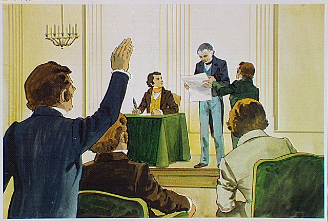 Legislators voting on bill to construct an East-West route to link the cities of Philadelphia and Pittsburgh.