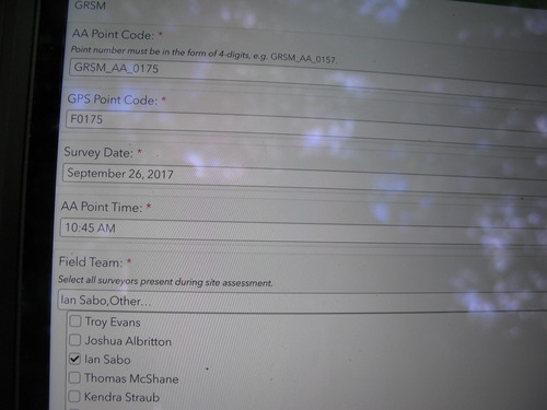 GRSM Accuracy Assessment. Plot Code: GRSM_AA_0175_1