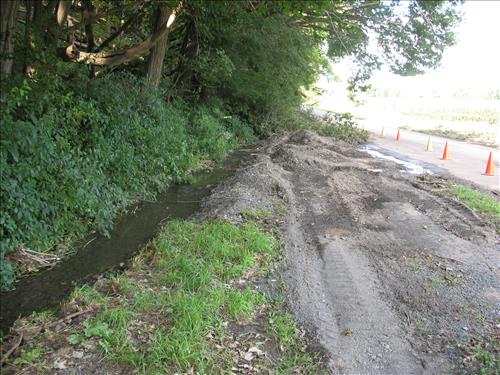Hurricane Irene Damage to the Eshback Barn Road in August 2011