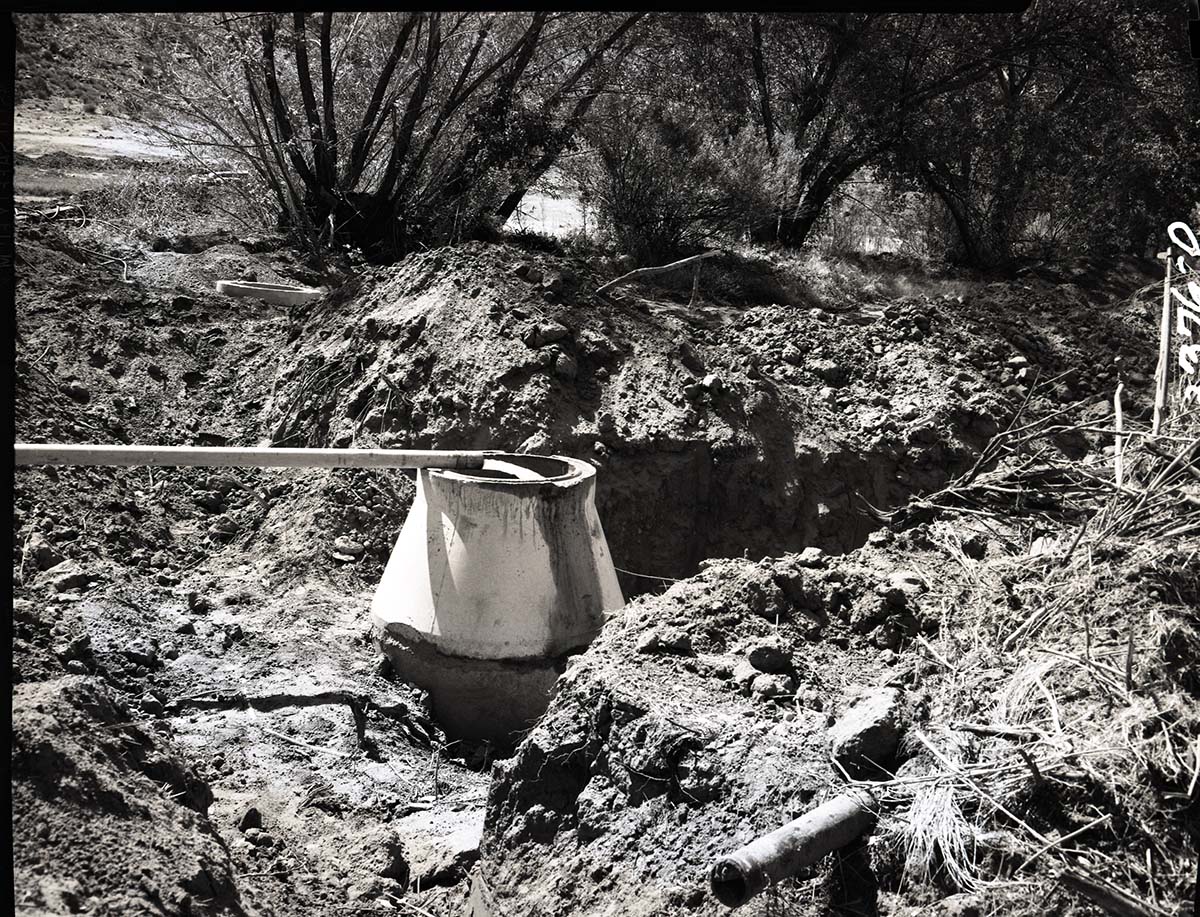 Sewer system - Watchman Residential Area installation of man-holes.