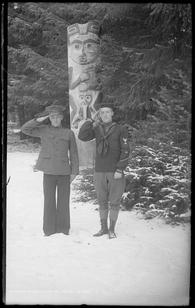 Banquet format photograph of the parade grounds