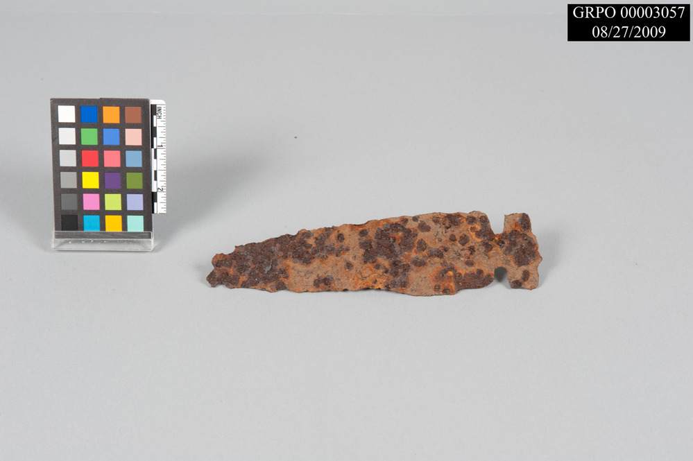 Heavily corroded dag blade