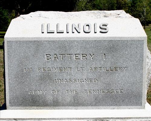 Battery "I", 1st Reg. Lt. Art. Illinois Monument at Shiloh National Military Park in May 2004