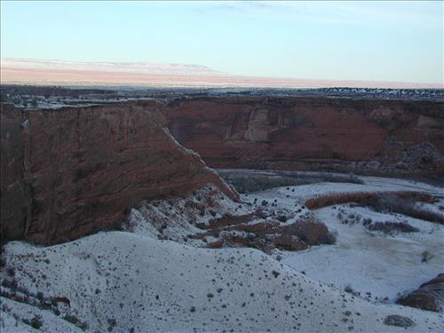 Exotic Species Removal Planning at Canyon de Chelly National Monument, Chinle, AZ - View at Junction Overlook