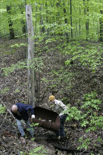 RiverDay trash clean up CVTC volunteers